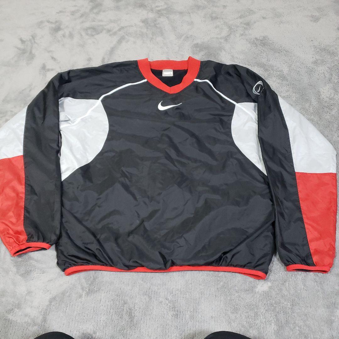 NIKE　90s　ピステ　ナイロン　L　裏地マイクロフリース