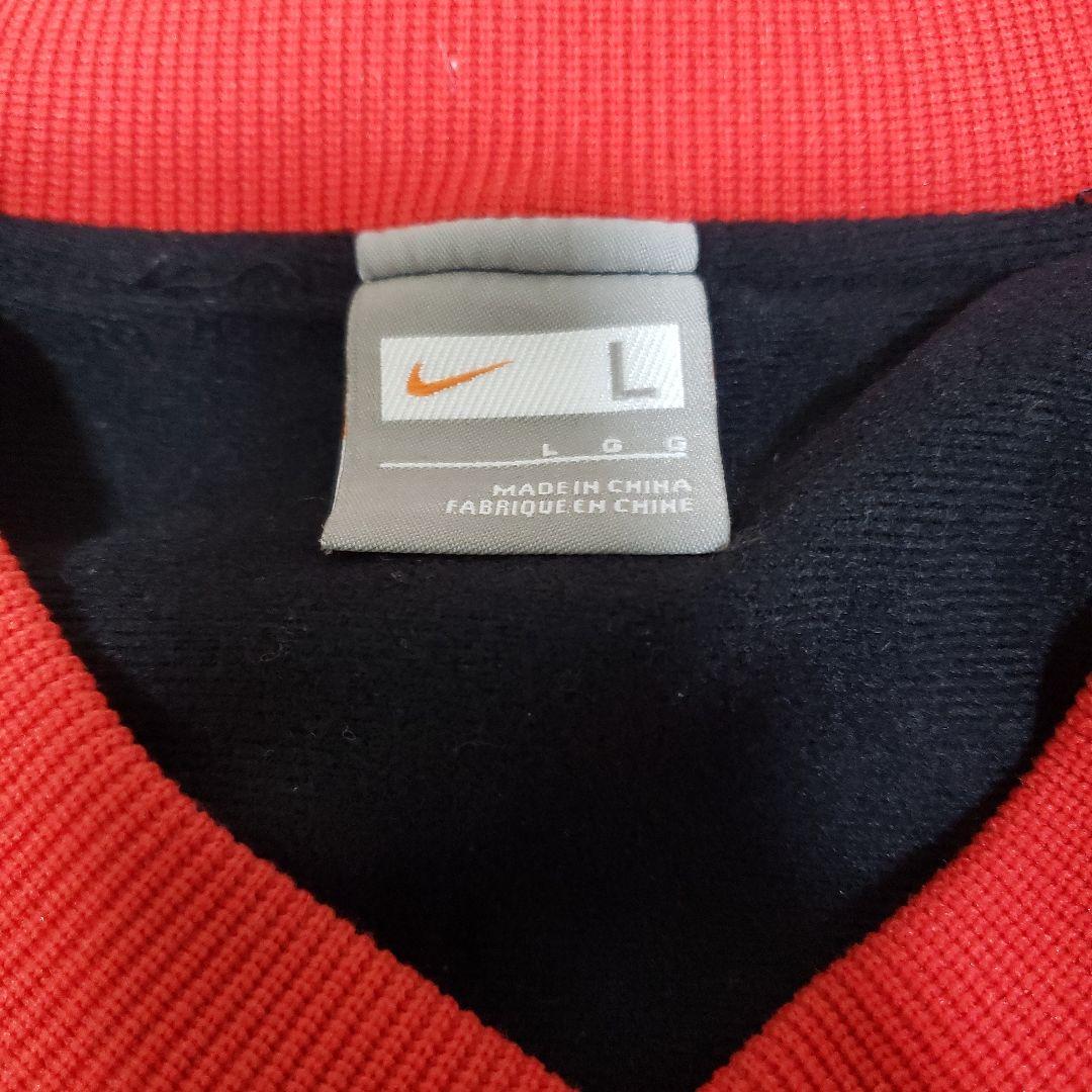 NIKE　90s　ピステ　ナイロン　L　裏地マイクロフリース