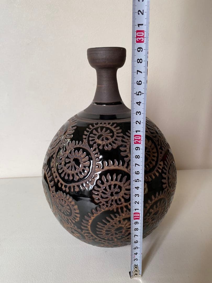 唐草模様　蛸唐草　花瓶　一輪挿し　花器　生花　徳利　壺