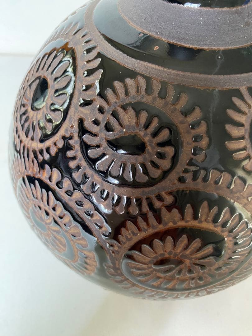 唐草模様　蛸唐草　花瓶　一輪挿し　花器　生花　徳利　壺
