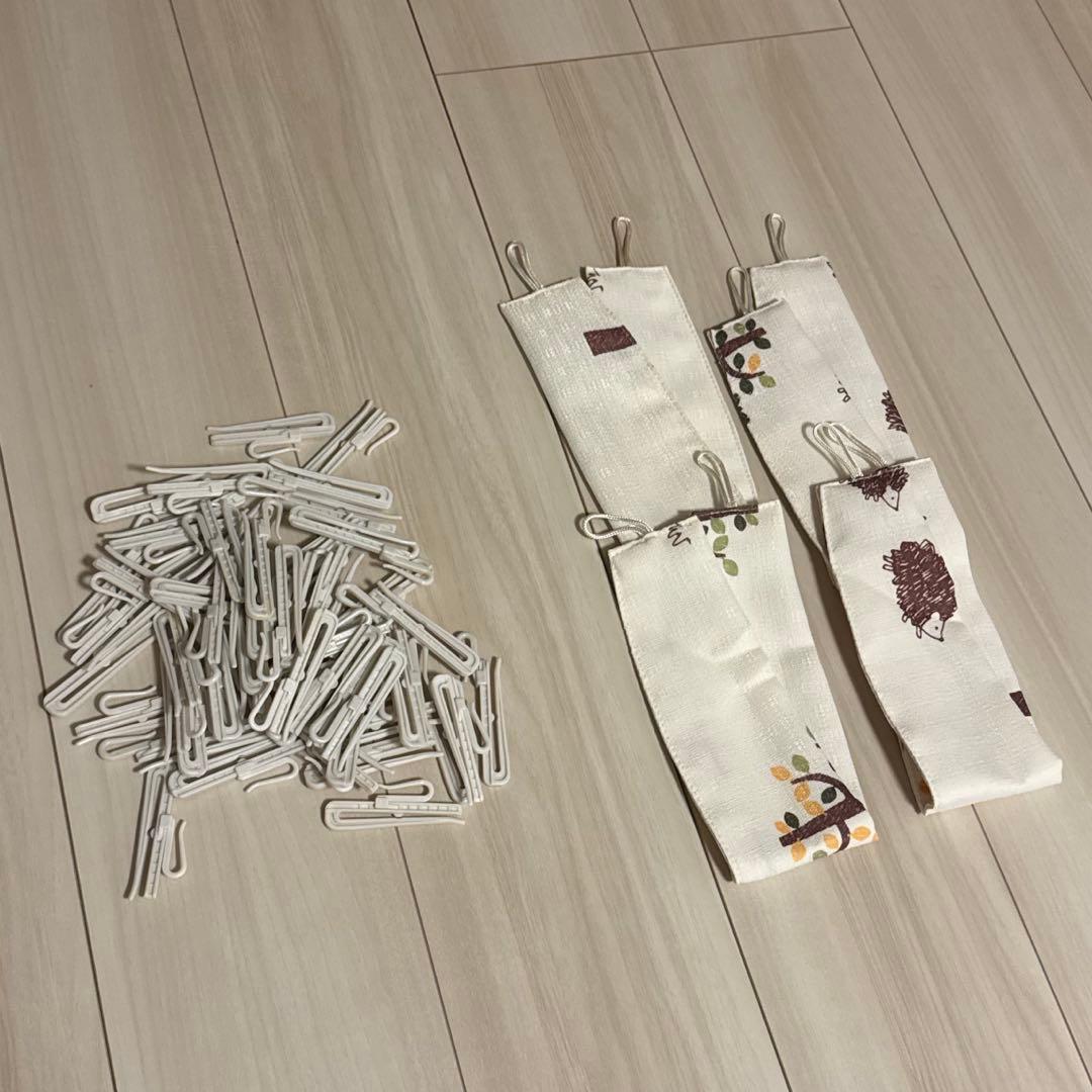 NITORI ニトリ カーテン×4 レースカーテン×4 ハリネズミカーテン