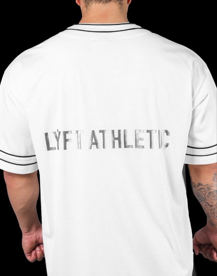 LÝFT Mesh Baseball Shirt - Ivory