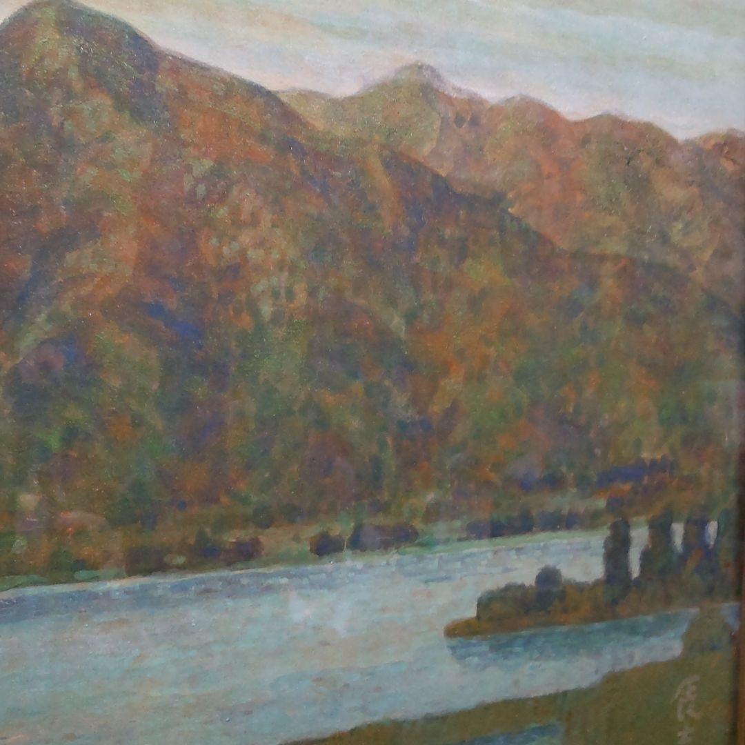 三方湖 日本画8号、日展会友 樋口辰志の作品です
