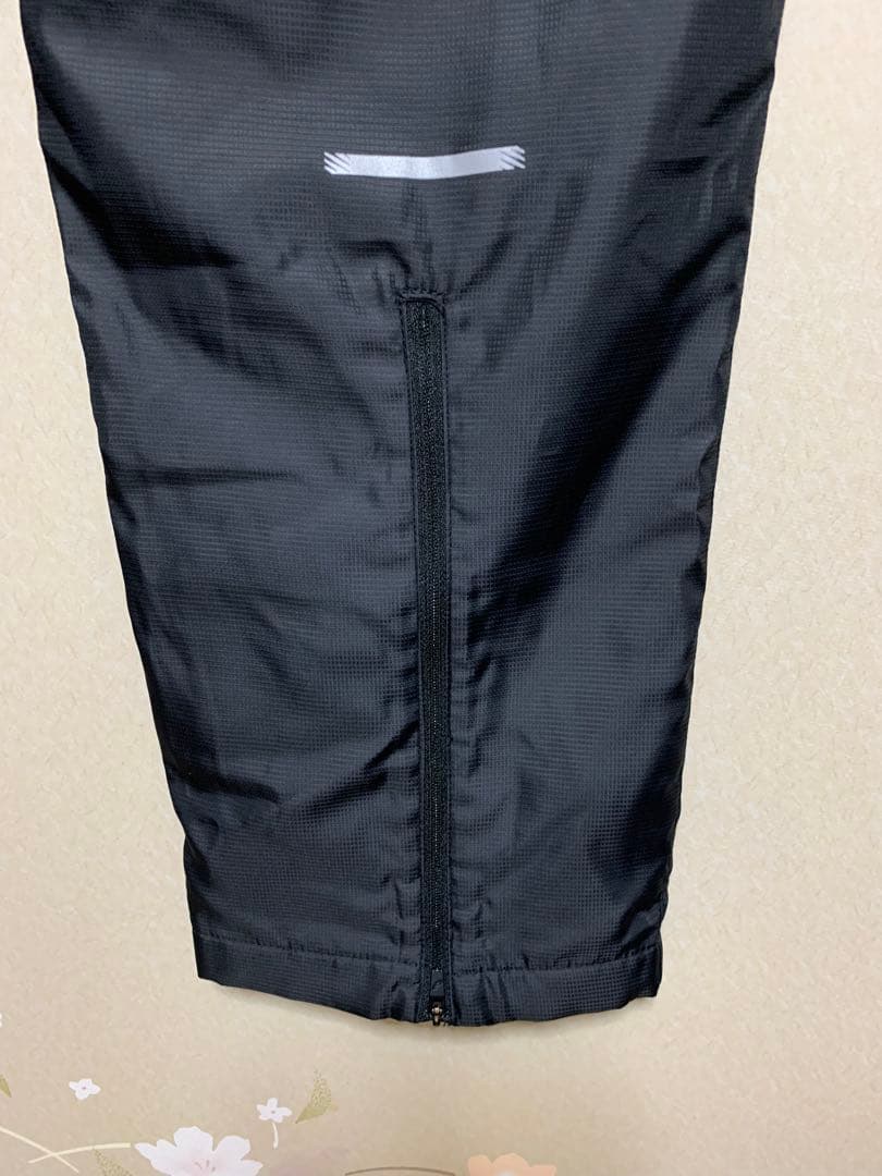 新品未使用　アシックス　裏トリコットブレーカーパンツ　ユニセックスS 黒