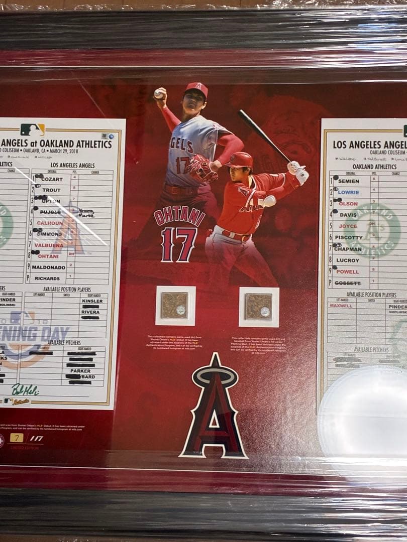 大谷翔平選手 MLBデビュー戦 117個限定フレーム エンゼルス フォトフレーム