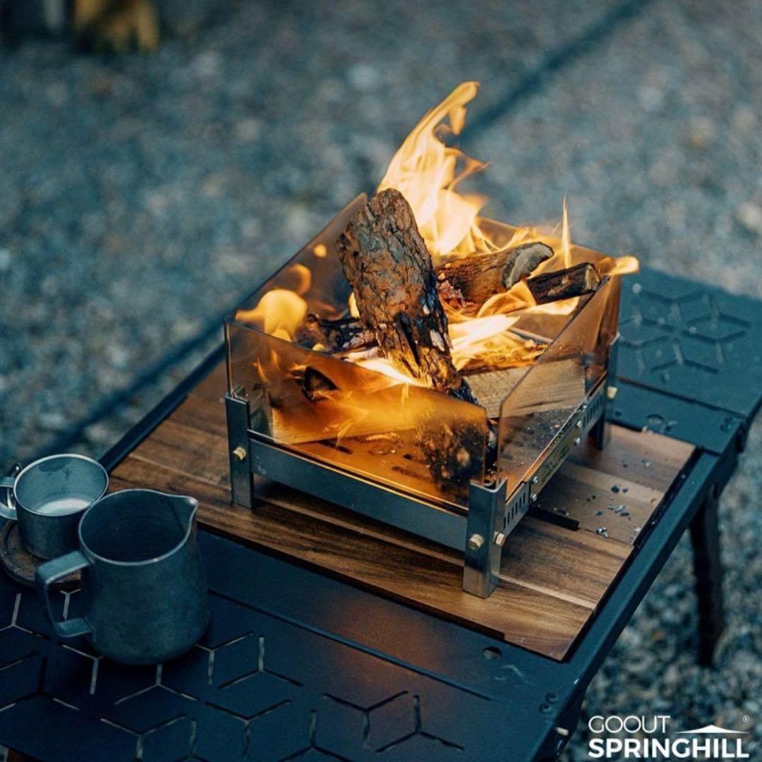 【新品未開封】goout springhill 卓上ストーブ、焚き火台