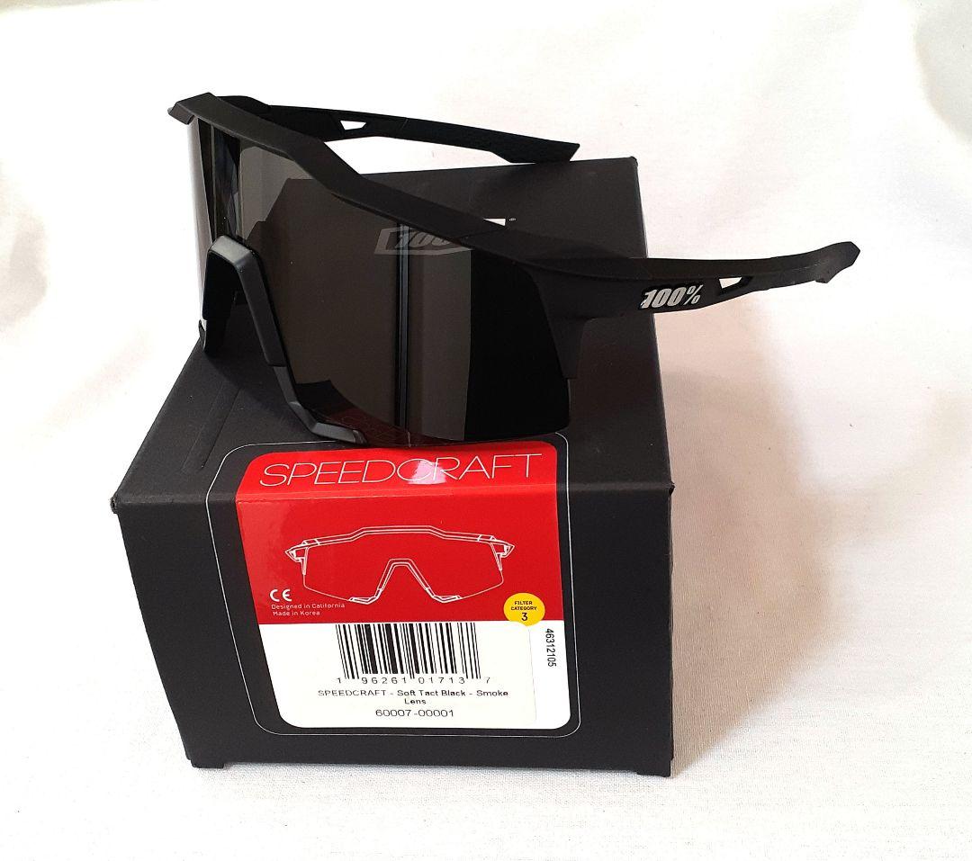 中古100% SPEEDCRAFT ブラック ワンハンドレッド サングラス