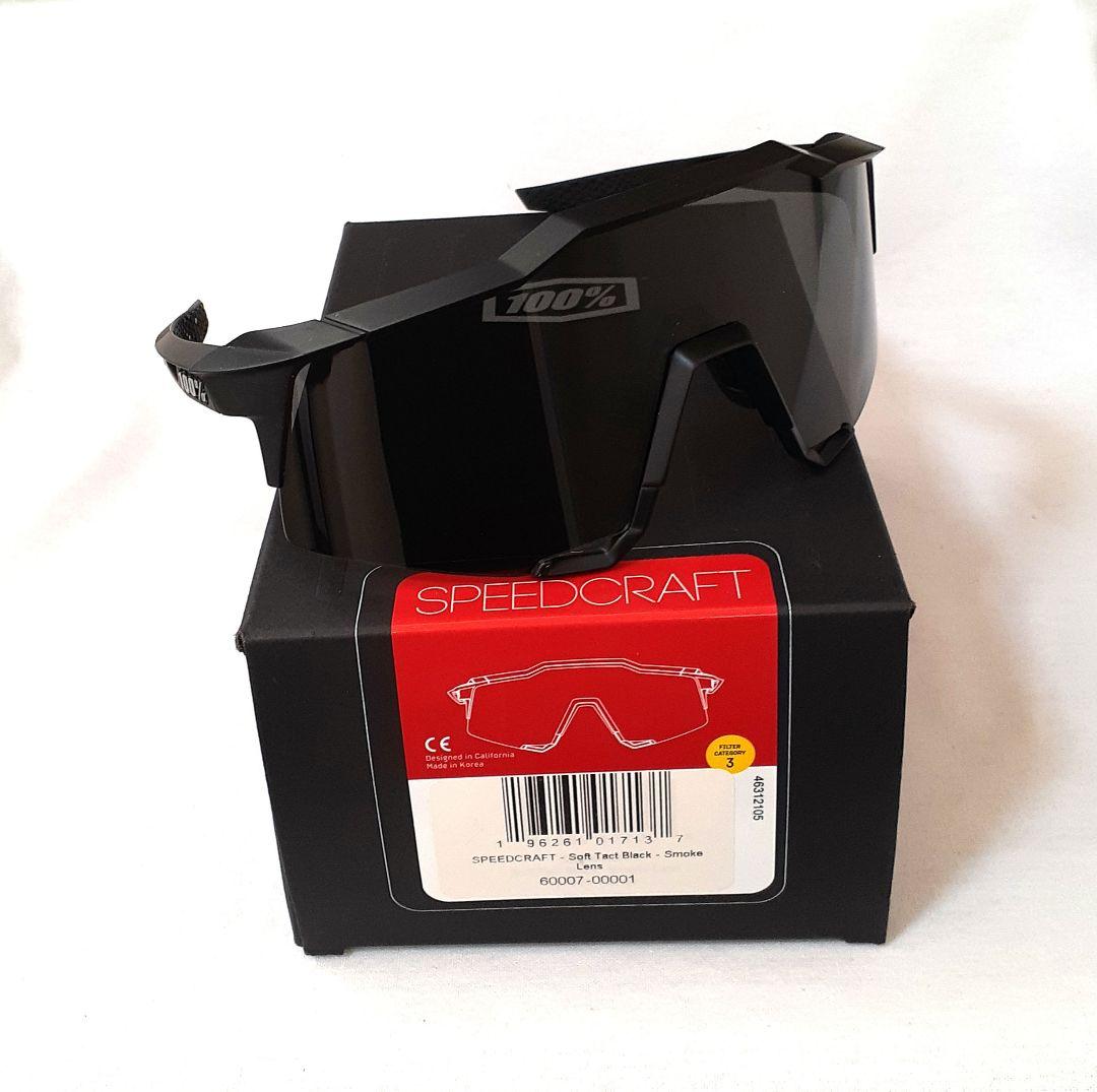 中古100% SPEEDCRAFT ブラック ワンハンドレッド サングラス
