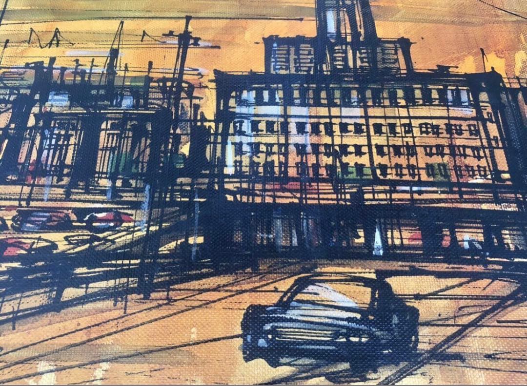 真作　1967年　T.TOMIYA 頓宮隆輔　8号『風景画』/油彩　油絵　絵画