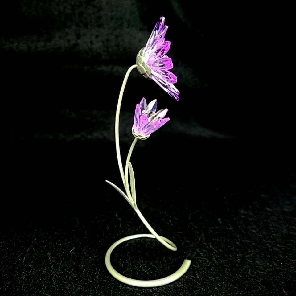 ●良品☆スワロフスキー　Drina　Violet　花　ドリナ　バイオレット 9