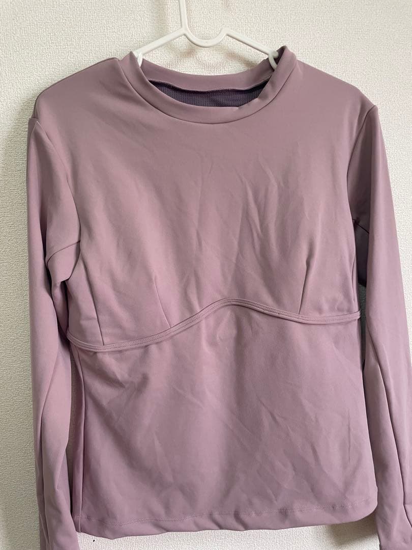 Lサイズ新品SUKALAカップ付きフィットロンT ダスティーピンク