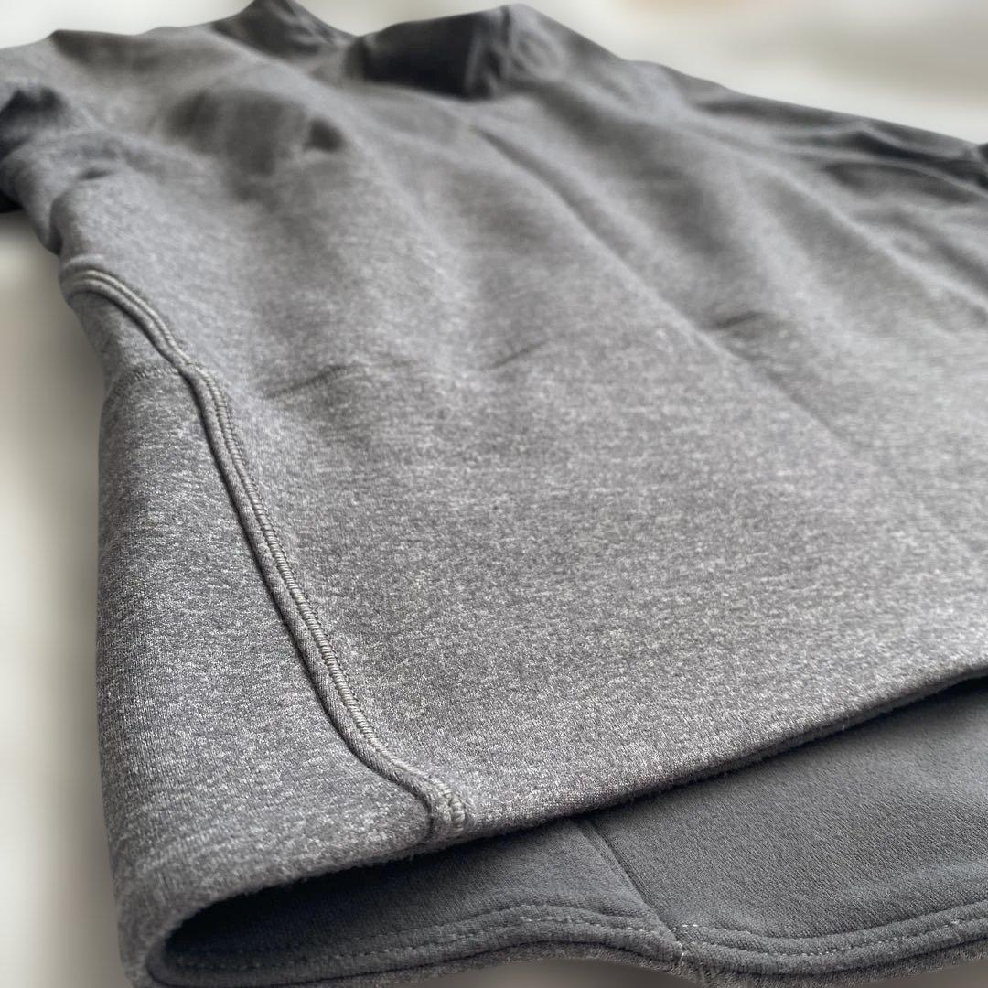 ルルレモン　lululemon グレー ハイネックジャケット サイドポケット付き