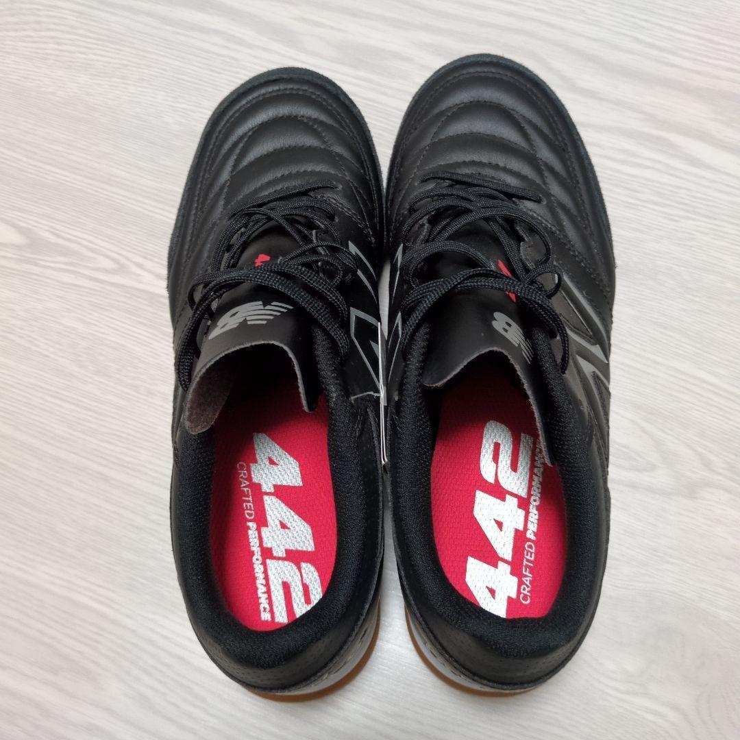 New Balance 25.5cm フットサル 442 MS421BK2 黒
