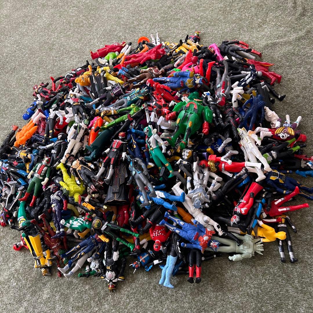 大量 ソフビヒーロー 11cm 食玩 スーパー戦隊 仮面ライダー