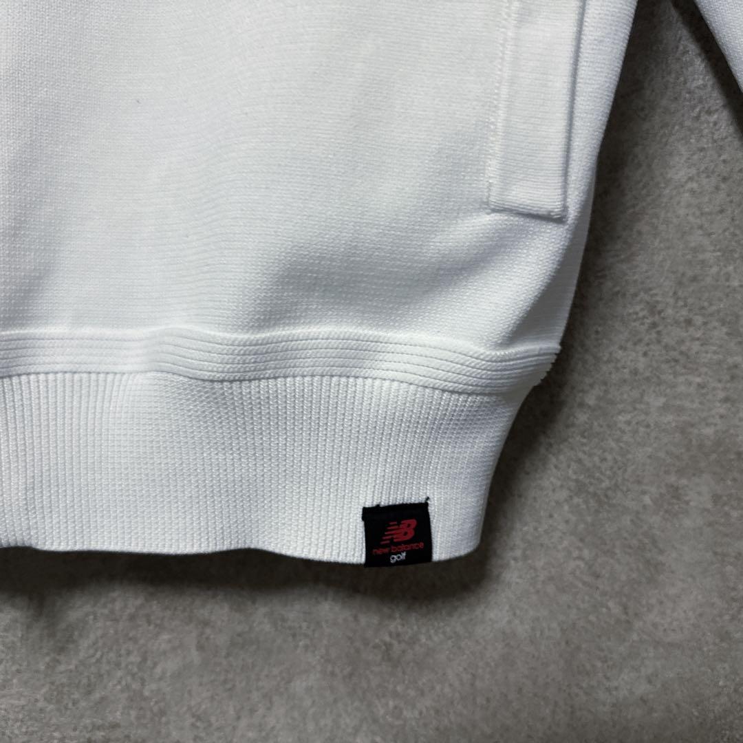 New Balance Golf ニューバランス ロゴ ジップパーカー 白 0