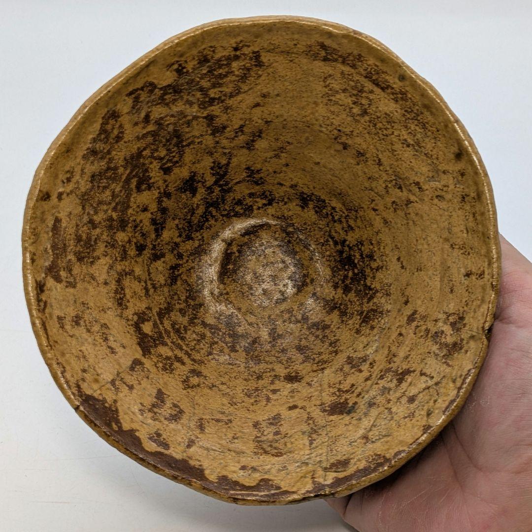 【直しあり】高村光雲 伊羅保釉手造り茶盌 用心箱 抹茶碗 抹茶茶碗 茶道具 茶器