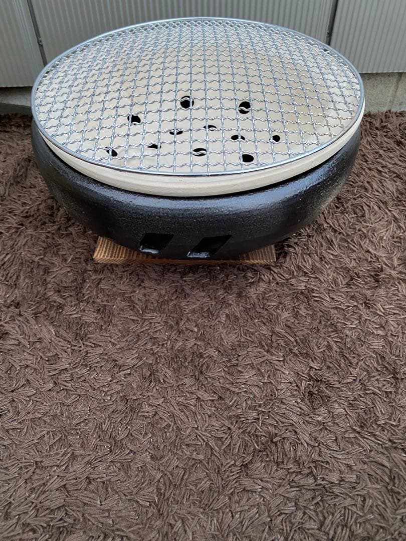 【新品未使用】伊勢コンロ 三鈴陶器 萬古焼 卓上 炭焼コンロ 水コンロ