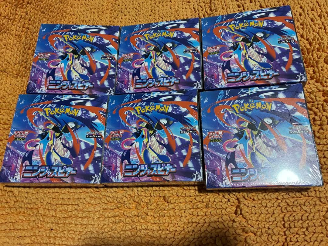ポケモンカード　　　ニンジャスピナー　新品未開封シュリンク付き　6BOX