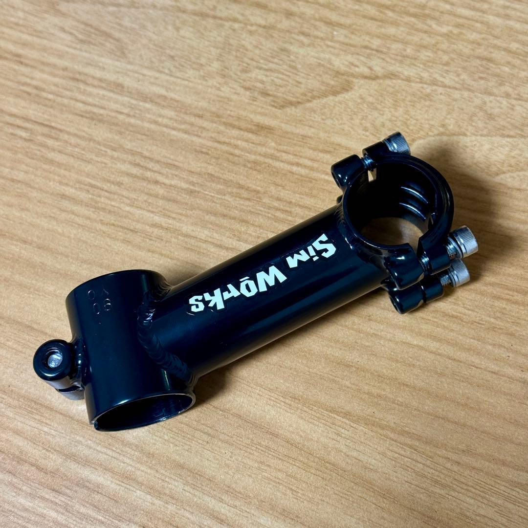 シムワークス ステム 90mm 80° クロモリ　ブラック