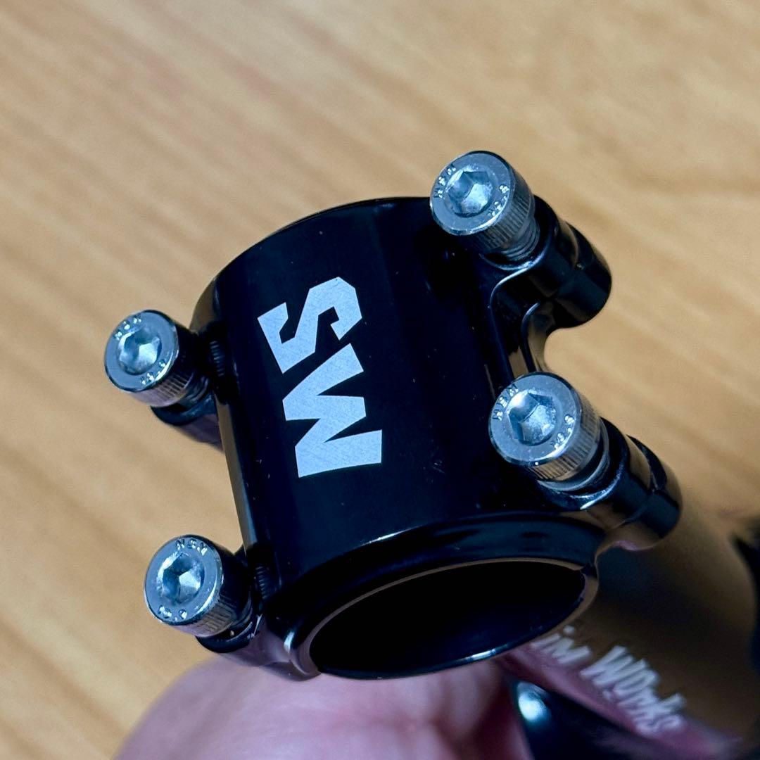 シムワークス ステム 90mm 80° クロモリ　ブラック