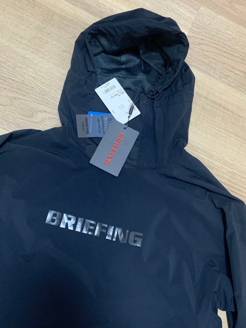 定価4万円 高級BRIEFING 撥水ストレッチ 軽量パーカー 裏地メッシュ
