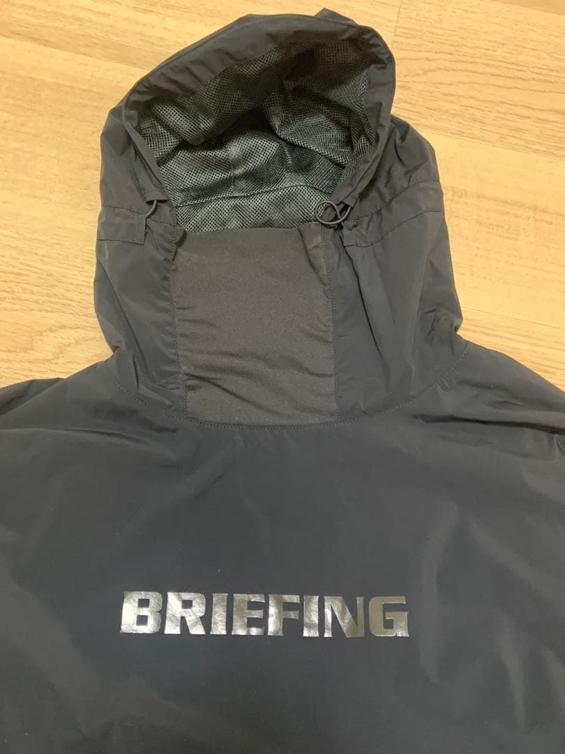 定価4万円 高級BRIEFING 撥水ストレッチ 軽量パーカー 裏地メッシュ