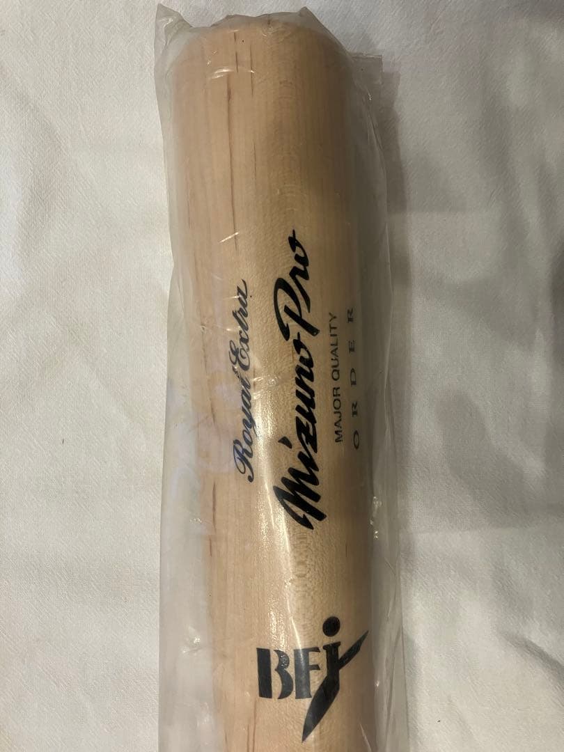 【新品未使用】ミズノプロ 硬式木製バット メイプル ナチュラル フルオーダー