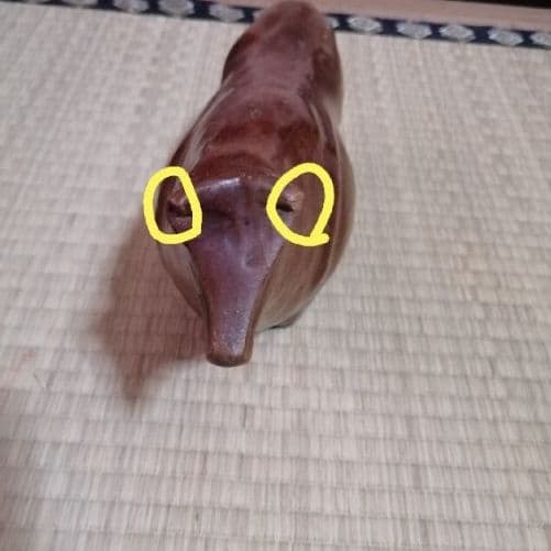 牛　親子　子牛　親牛　木彫　骨董品　古美術　木製