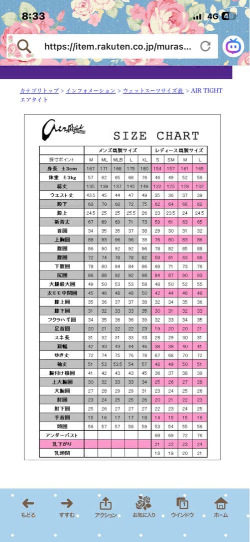 美品　AIRTIGHTセミドライウェットスーツ
