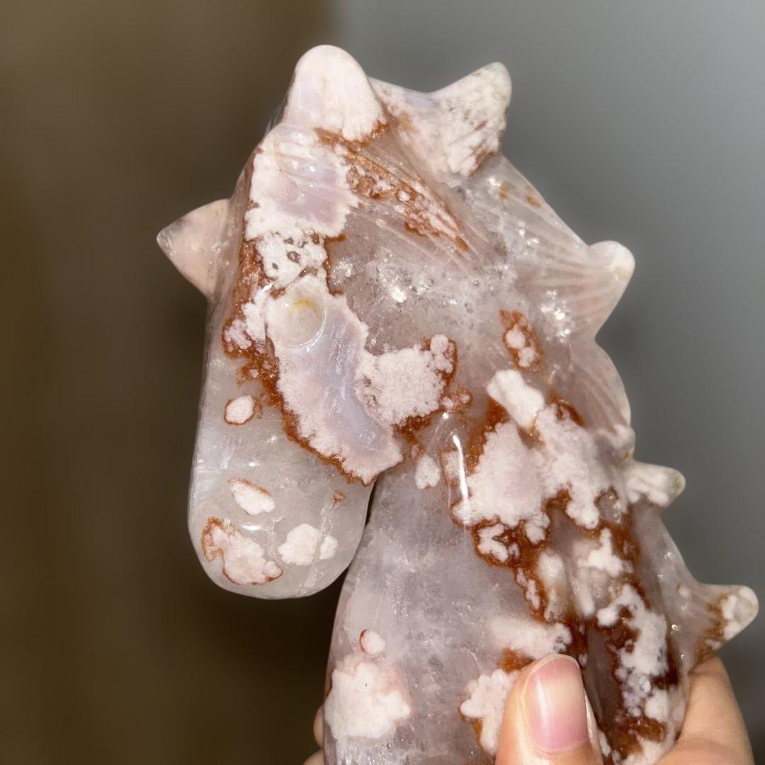 ピンクアメジスト 桜瑪瑙 ユニコーン 516g bigサイズ 天然石 結晶