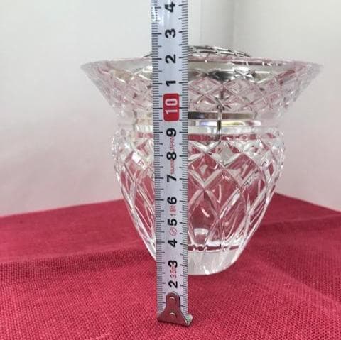お値下げしました。HOYAクリスタルローズボール　花瓶