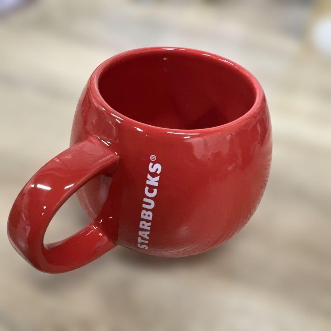 新品STARBUCKS スターバックス スタバ マグカップ 赤だるま 237ml