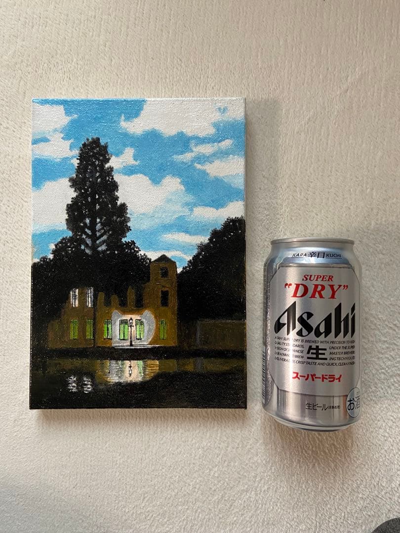 マグリット　肉筆手描きの油絵模写画
