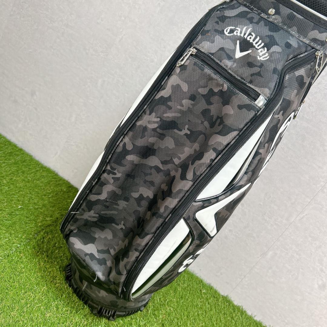 Callaway キャディバッグ カモフラ　迷彩　グレー　フードあり