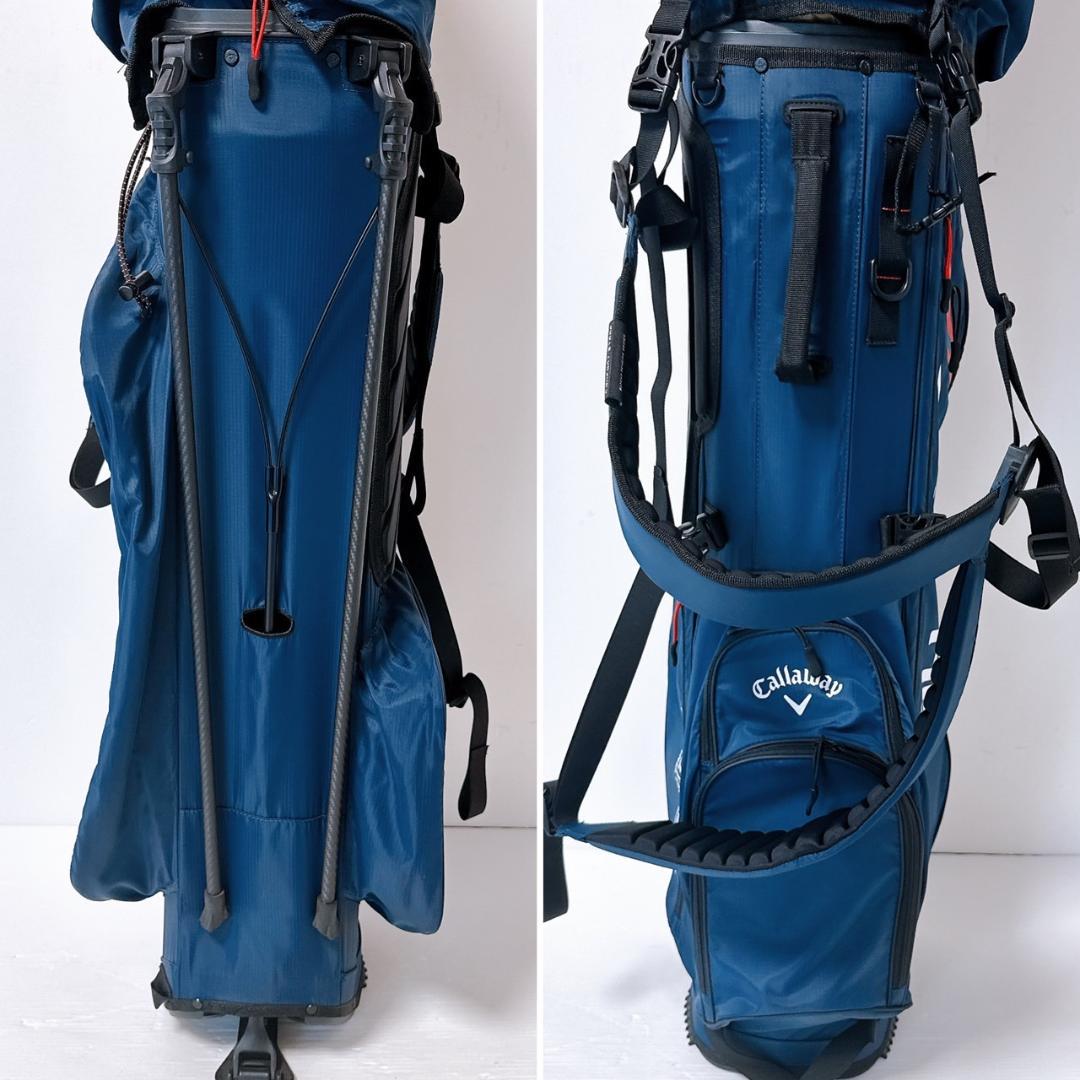 キャロウェイ　キャディバッグ　スタンド式／Callaway　ネイビー（紺）　軽量