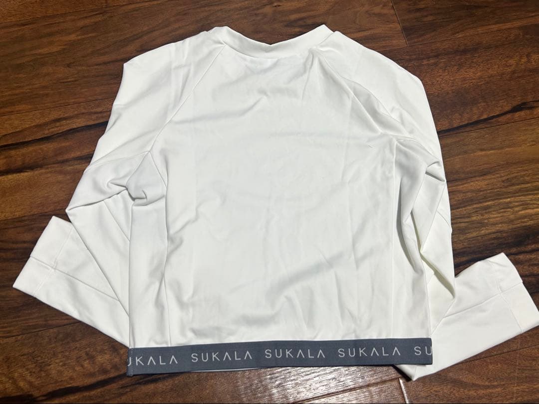 【新品未使用/紙タグ無し】SUKALA ロゴジャガードロングスリーブトップス　S