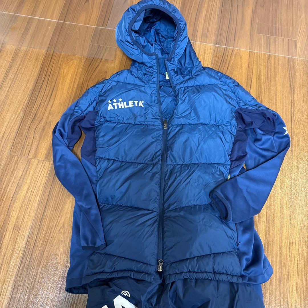 ATHLETA 中綿ウォームジャケット上下セット　ネイビーMサイズ