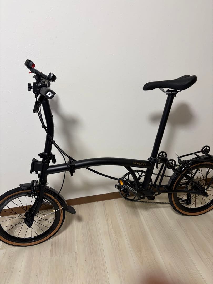 bromptonclone LITEPRO 折りたたみ自転車 ブラック