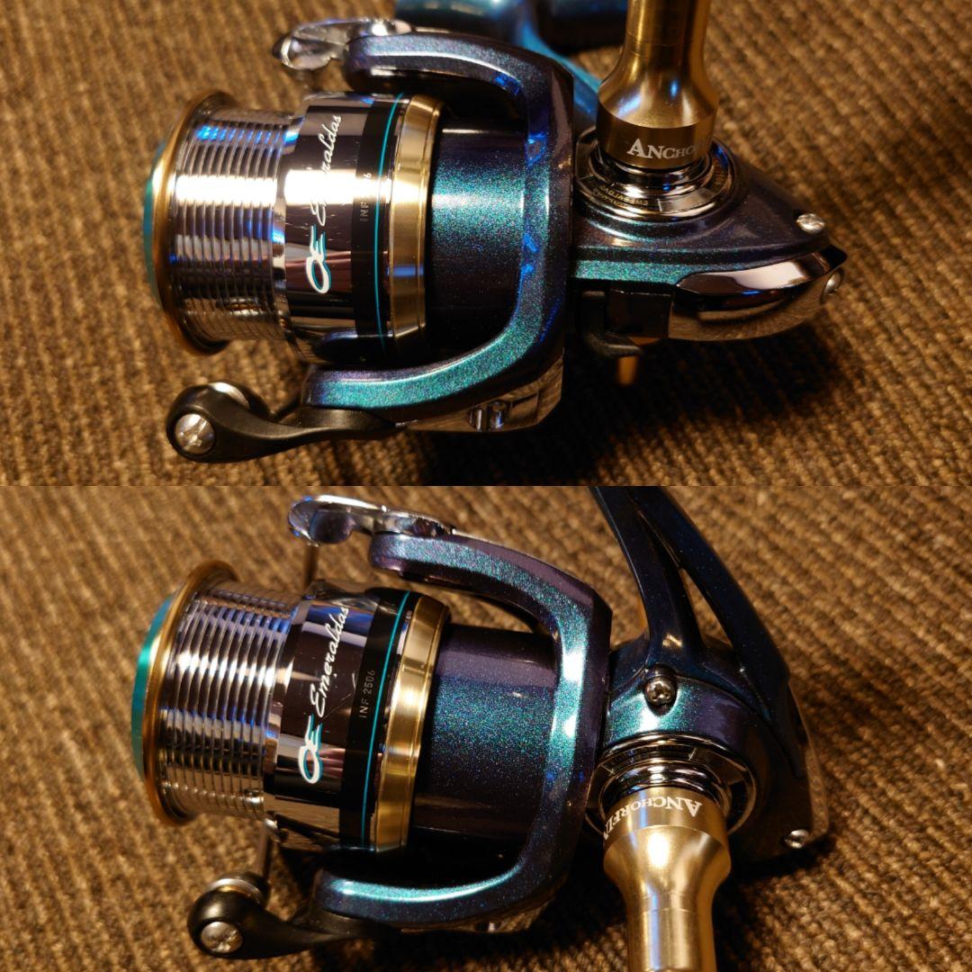 美品ダイワ10エメラルダス INF 2506W ZPIアンカーフィン ボーンノブ