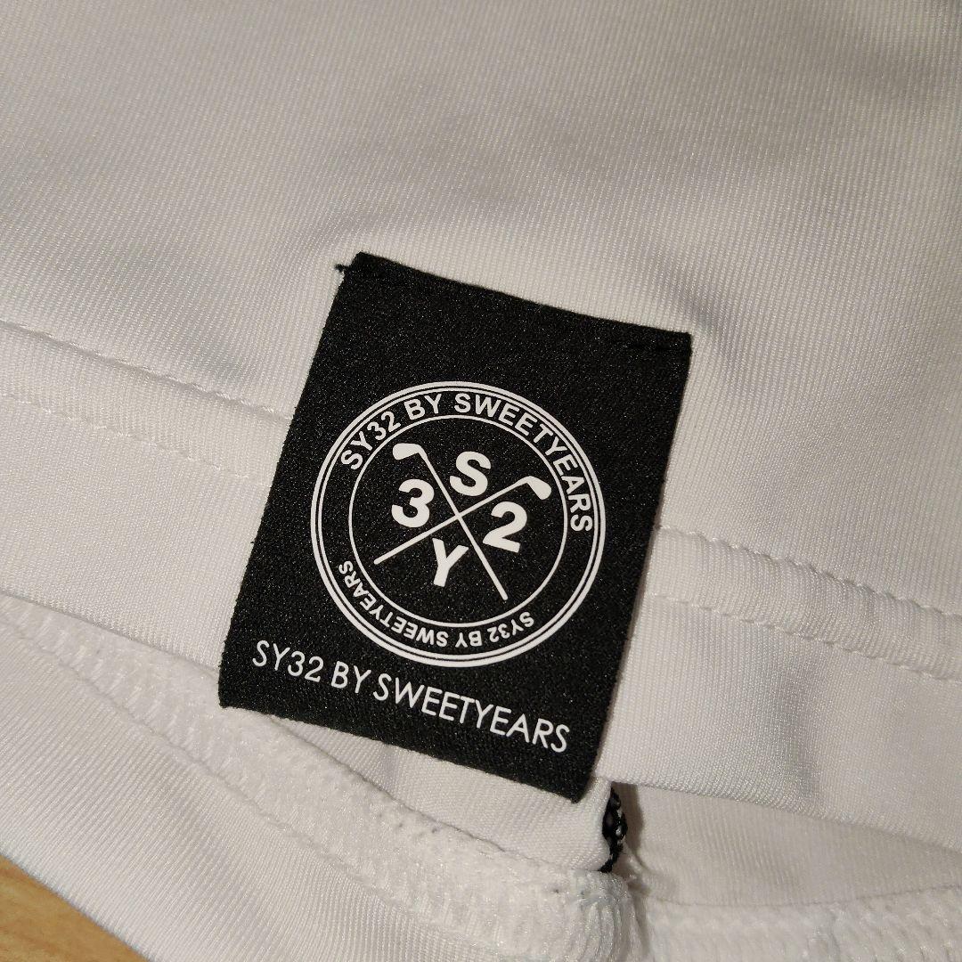 【L】 美品 SY32 BY SWEET YEARS GOLF 半袖モックネック