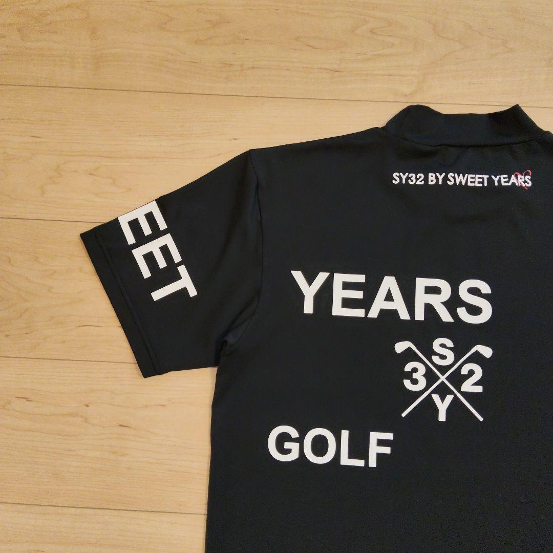 【L】 美品 SY32 BY SWEET YEARS GOLF 半袖モックネック
