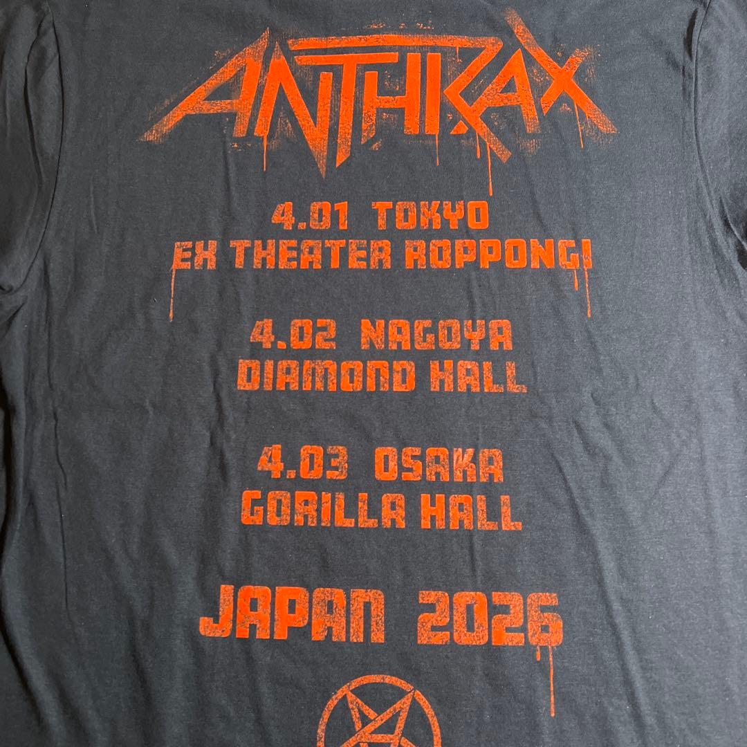 M アンスラックス ジャッジドレッドジャパンリミテッドTシャツ 来日公演グッズ
