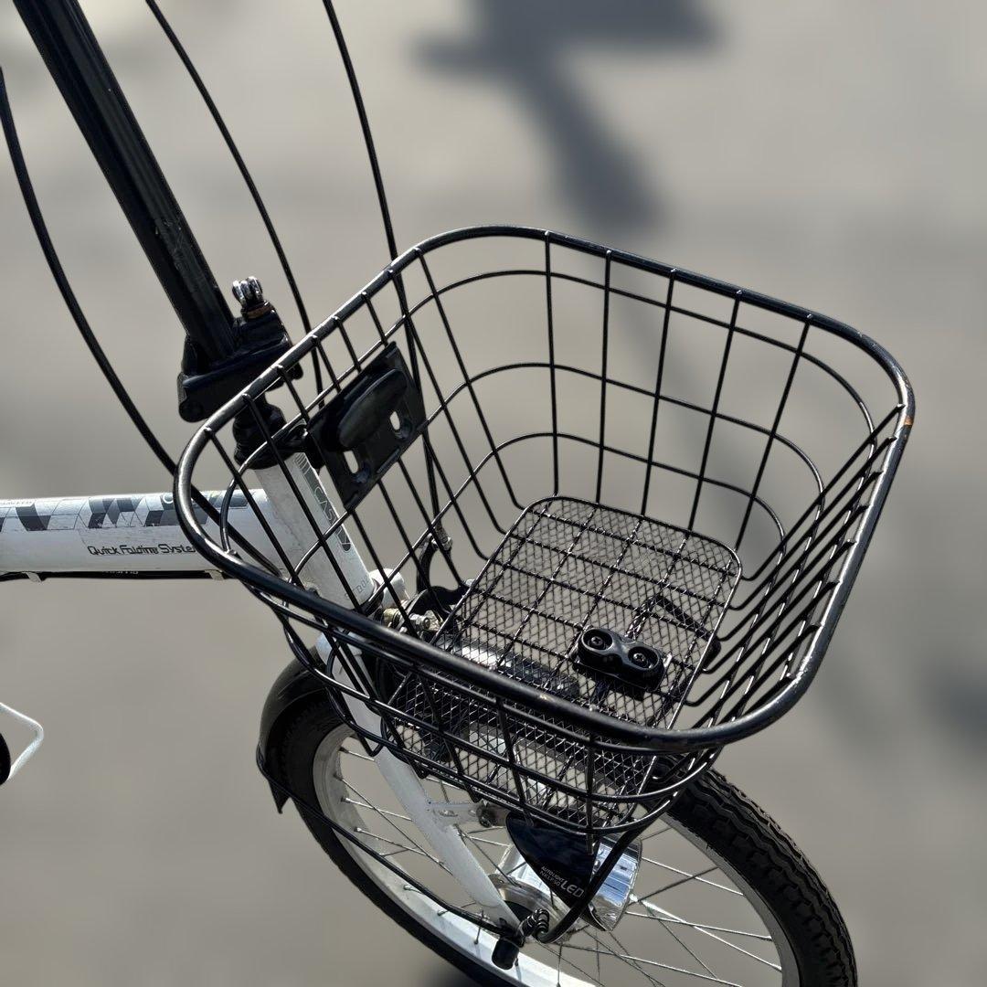L25【大阪堺市/引取】中古 折りたたみ自転車 20インチ オートライト付き