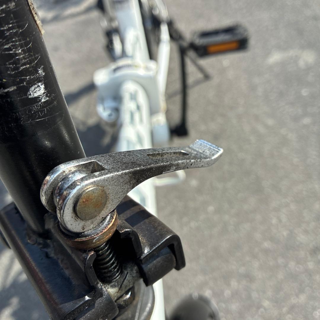 L25【大阪堺市/引取】中古 折りたたみ自転車 20インチ オートライト付き