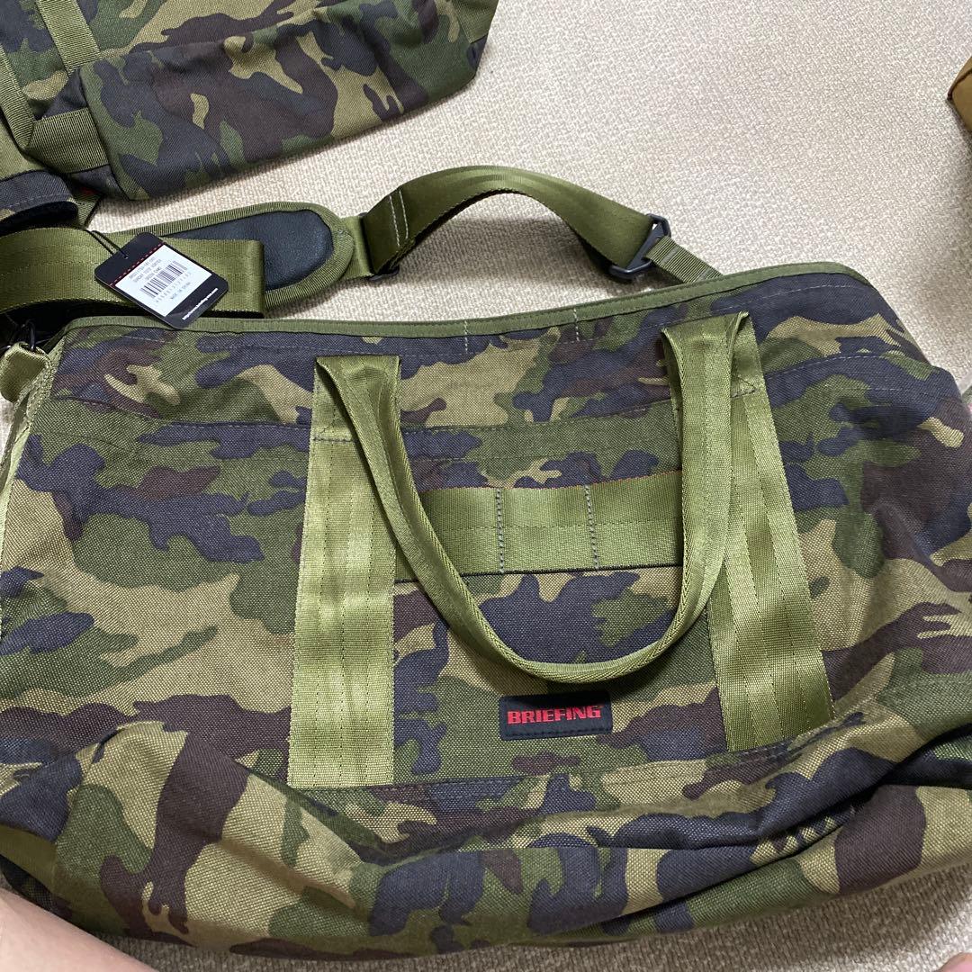 BRIEFING SUNDAY TOTE VORTEX グリーンカモ