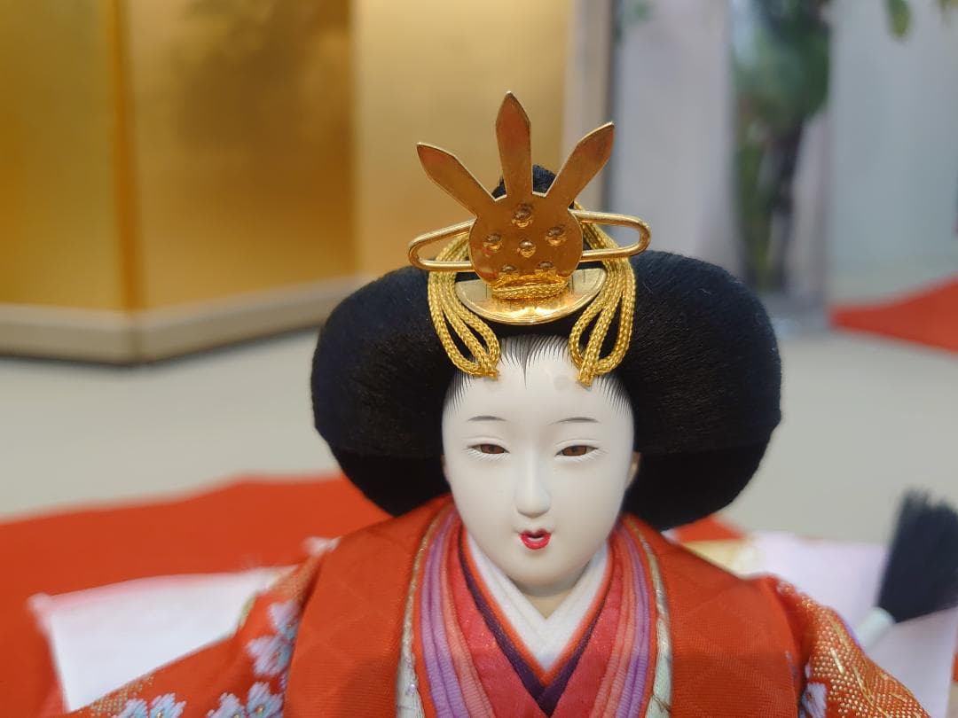 ●新品●　おひなさまセット　金襴衣装とお道具のセット