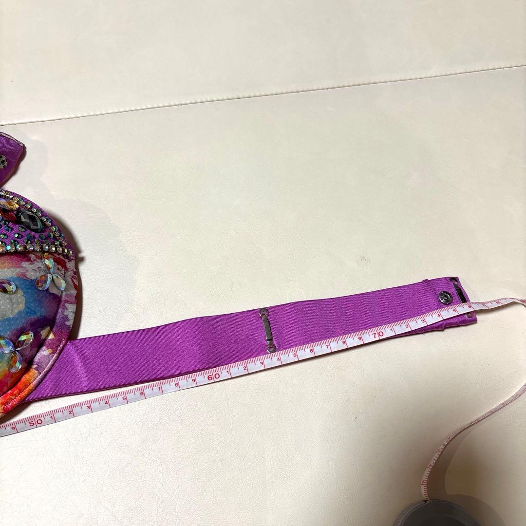 ベリーダンス衣装　ピンク　ビジュー