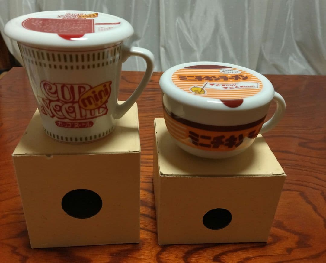 【非売品】【レア】日清ミニカップヌードル&ミニチキンラーメン マグカップ