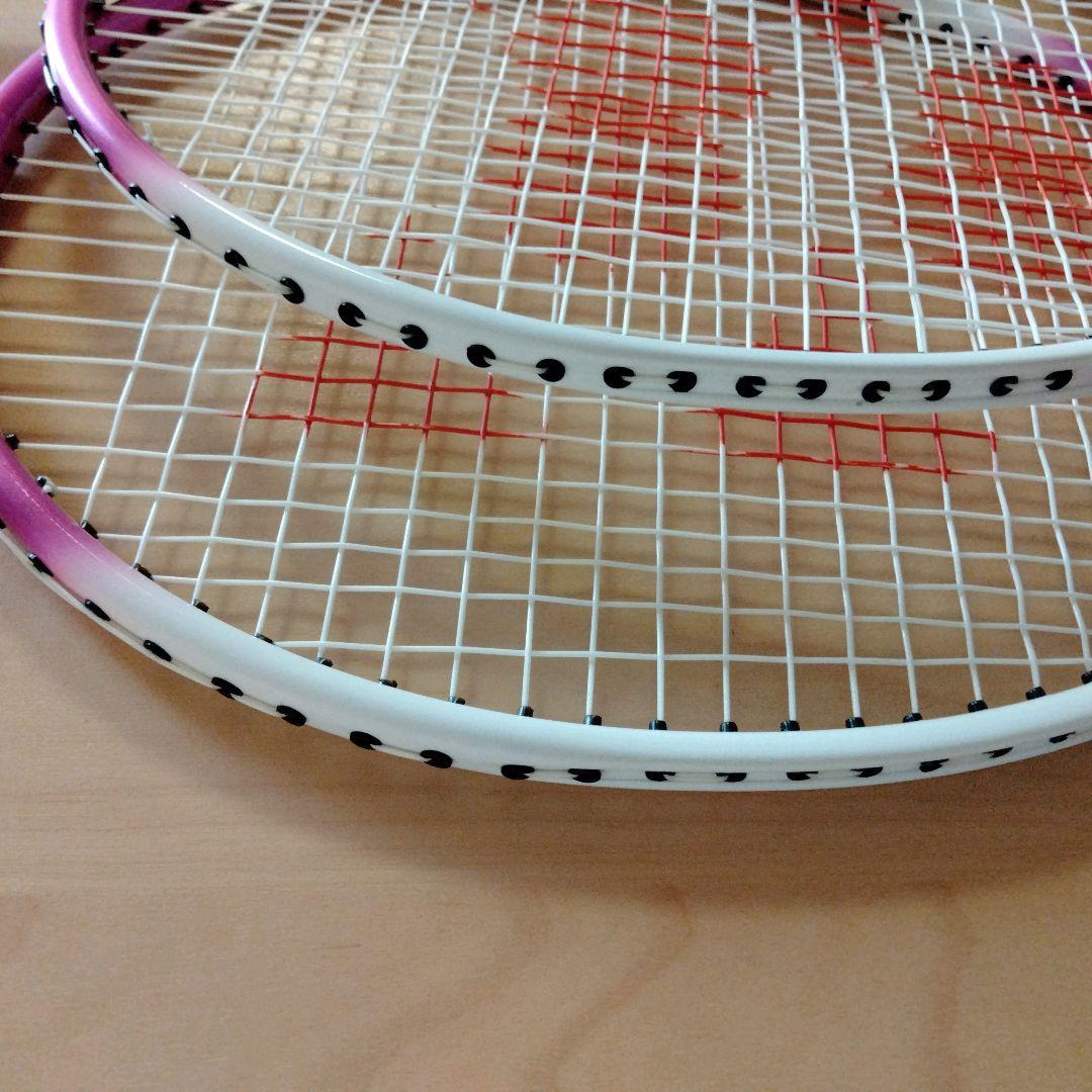 YONEX GR-414 バドミントン ラケット 2本セット　ケース付き