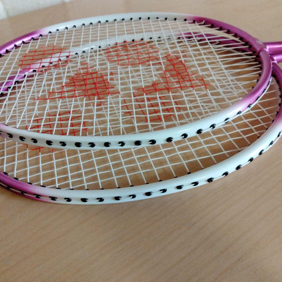 YONEX GR-414 バドミントン ラケット 2本セット　ケース付き